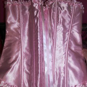 Pink corset top